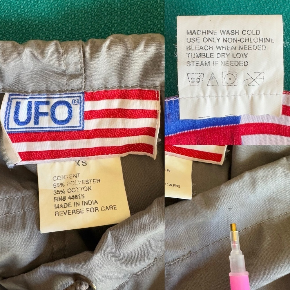 Vintage U.F.O gray parachute pants with bungies size XS - Picture 16 of 16